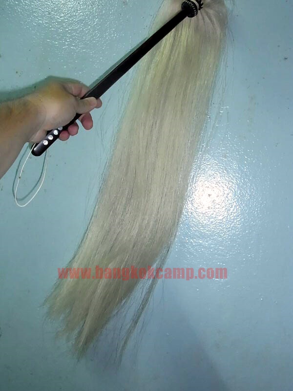 แส้ขนจามรีแท้ ด้ามไม้ Rose Wood ใหม่เก่าเก็บ ไม่ผ่านการใช้