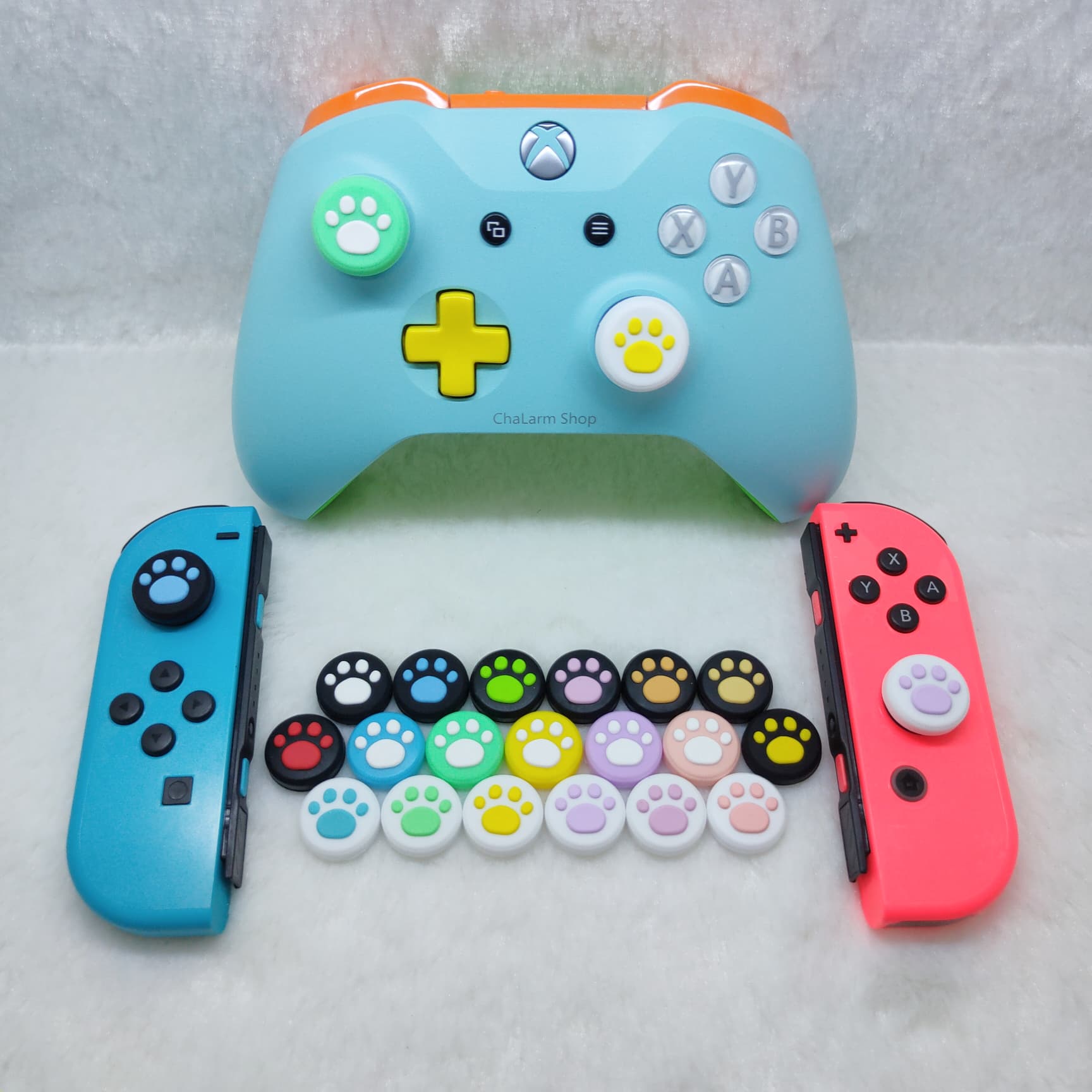 ซิลิโคนอนาล็อกเท้าแมว Switch joy-con Onexplayer (1ชิ้น)