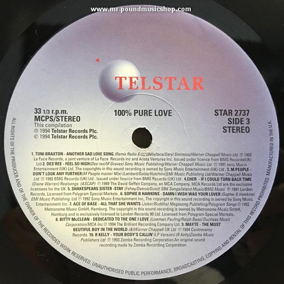 Various Artists - 100% Pure Love