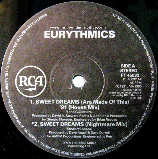 Eurythmics - Sweet Dreams (are made of this) '91
