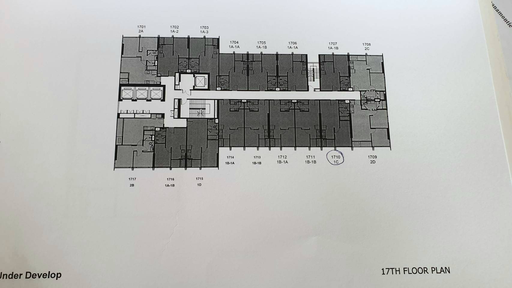 ขายดาวน์ราคาพิเศษด่วนก่อนโอน Siamese Exclusive Sukhumvit 42 (ไซมิส เอ็กซ์คลูซีฟ สุขุมวิท 42 ) 1 ห้องนอน 1 ห้องน้ำ เลขห้อง 1710 ตำแหน่ง 17