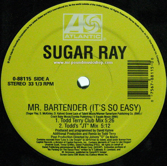 Sugar Ray - Mr. Bartender (It's So Easy)