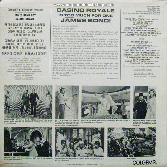 Burt Bacharach - Casino Royale (Original Motion Picture Soundtrack)