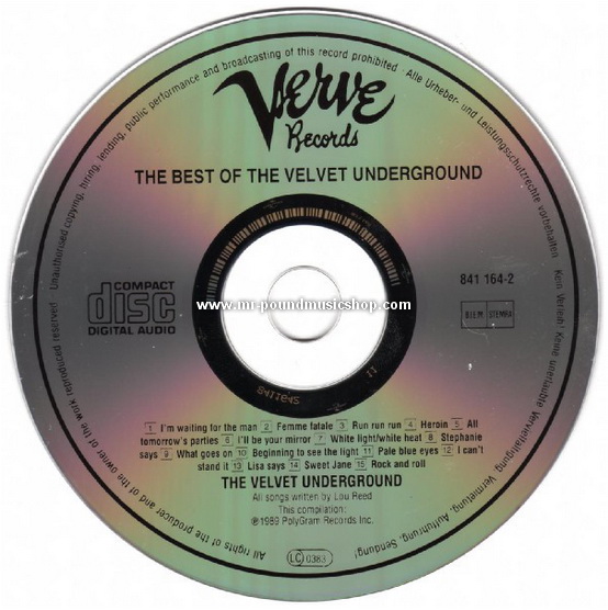 The Velvet Underground - The Best Of The Velvet Underground (Worlds And Music of Lou Reed)