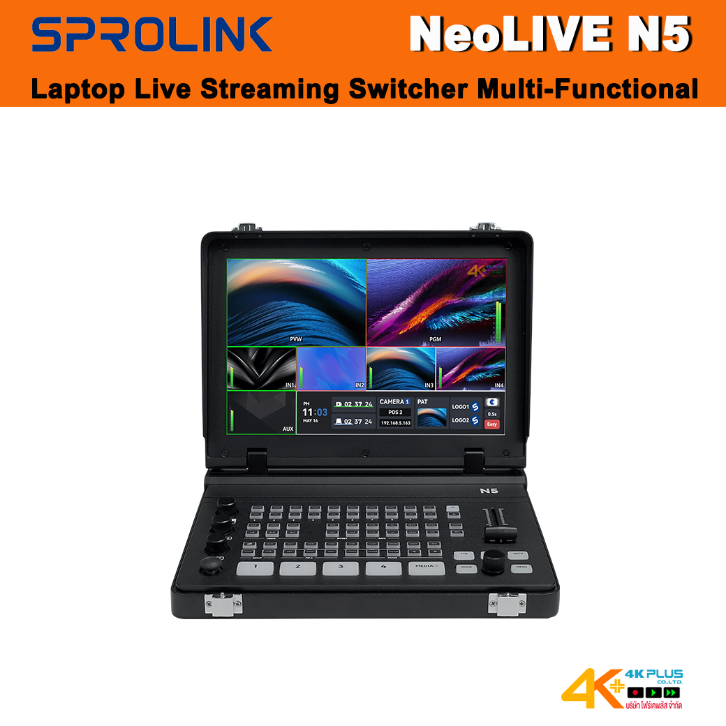 SPROLINK NeoLIVE N5 10.1" Laptop Live Streaming Switcher ประกันศูนย์ 1 ปี