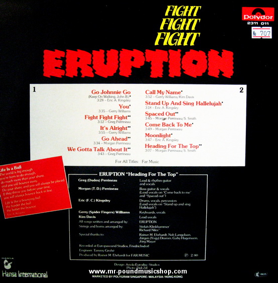 Eruption - Fight Fight Fight