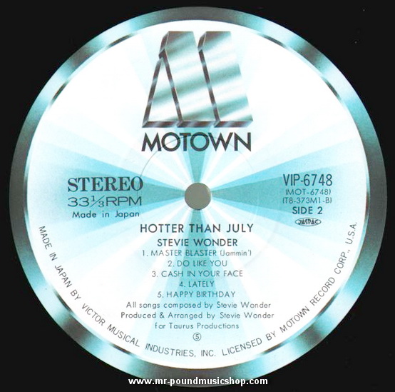 Stevie Wonder - Hotter Than July