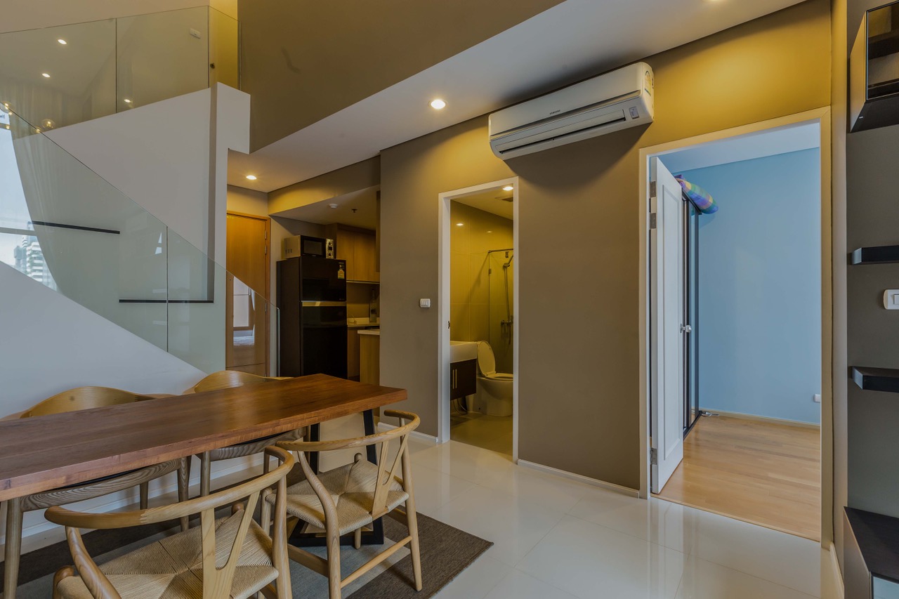 ให้เช่าคอนโด Villa Asoke (วิลล่า อโศก) 2 ห้องนอน 2 น้ำ ห้องDuplex ชั้น 21-22 ขนาด 92 ตรม