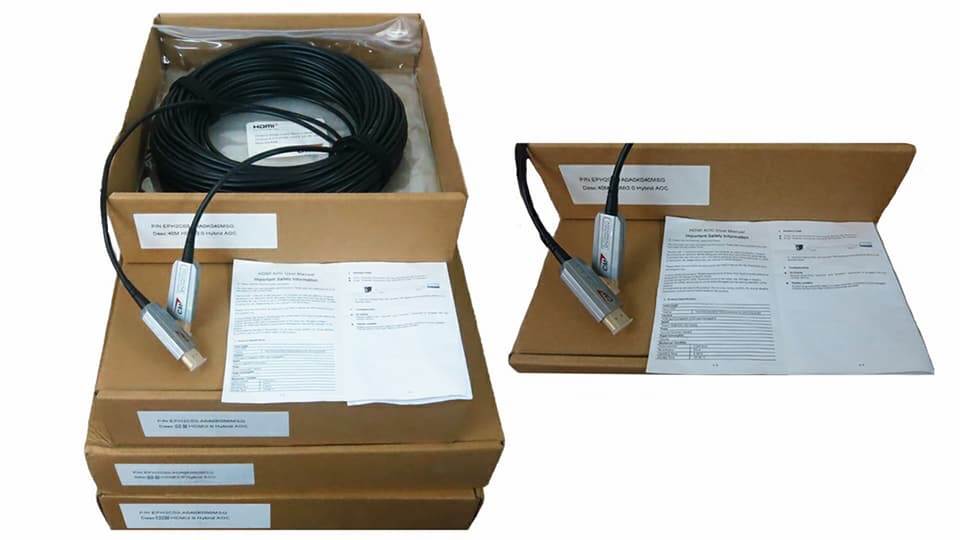 HDMI Fiber Optic Cable สายสัญญาณภาพและเสียงแบบไฟเบอร์ เวอร์ชั่น 2.0 รองรับ 4K