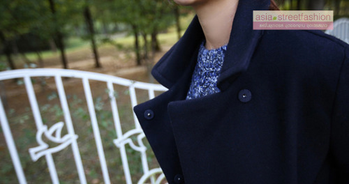 เสื้อโค้ทกันหนาว ทรงสวย ใส่ได้หลายแบบ ผ้าดีบุซับในกันลม พร้อมส่ง กรมท่า