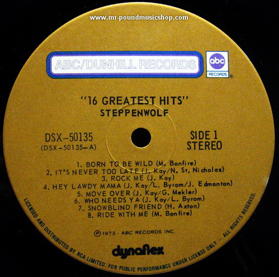 Steppenwolf - 16 Greatest Hits