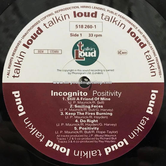 Incognito - Positivity