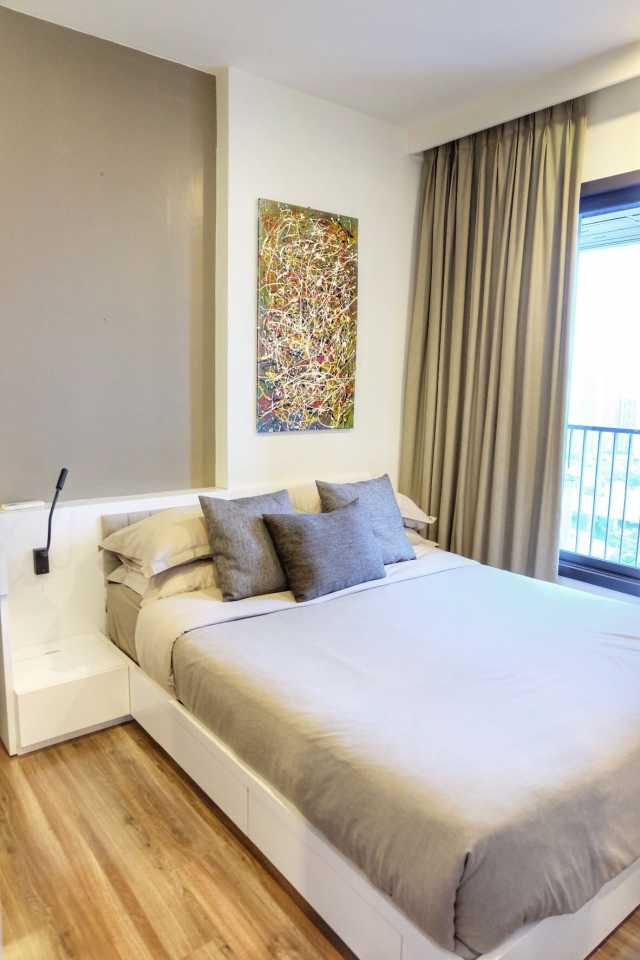 ให้เช่าคอนโด วายน์ สุขุมวิท Wyne Sukhumvit by Sansiri ห้อง 1 ห้องนอน 1 ห้องน้ำพื้นที่ 35 ตร.ม ชั้น 30 ตกแต่งครบพร้อมอยู่ ราคาเช่า 19,000บาทต่อเดือน