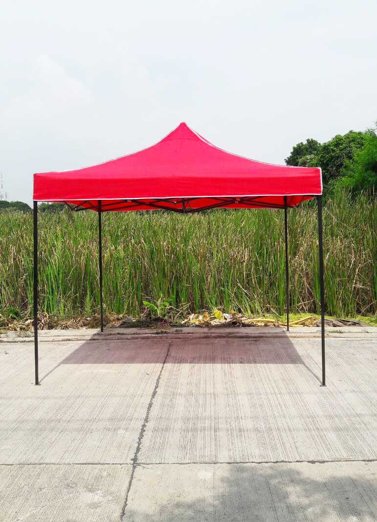 เต็นท์พับได้ สีเเดง ขนาด 3m x 3m