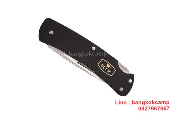 มีดพับ Buck 524 Alumni Folding Knife 1.875" Plain Blade, Blue Aluminum Handles - 11772