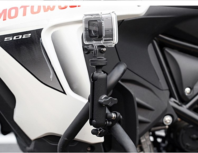 MOTOWOLF - ขาจับกล้องยึดกับกล้อง Action Cam , Gopro อื่นๆ มีแบบยึดกระจกกับแฮนบาร์