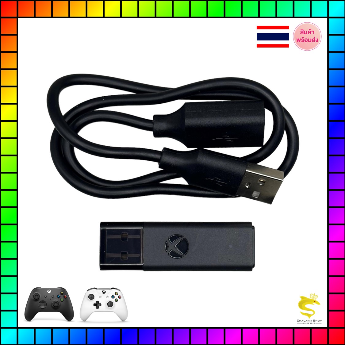 อแด็ปเตอร์รับสัญญาณจอย รุ่นใหม่ for XboxOne(รุ่น1-3)S XboxSeriesX/S (ประกัน 1 เดือน) ไม่มีกล่อง