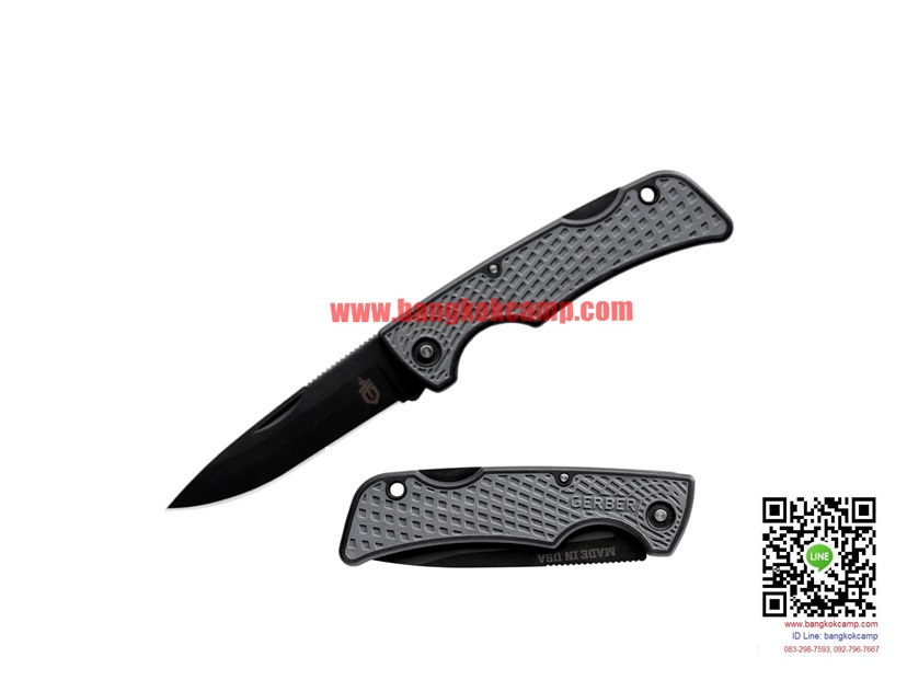มีดพับ Gerber US1 Folding Knife 2.6" Black Blade, GFN Handles with Rubber Overmold - 31-003040