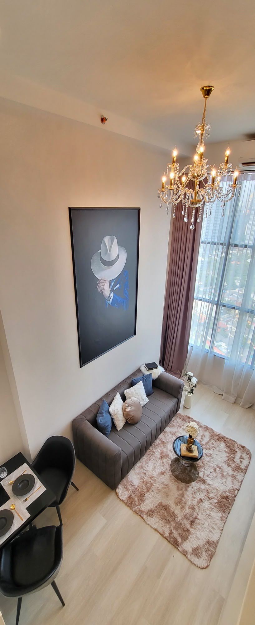 ให้เช่าคอนโด ไนท์บริดจ์ไพร์มสาทร (knightsbridge prime sathorn) ชั้น 33 ห้อง 3309 44 ตรม. ห้อง Duplex 1 ห้องนอน