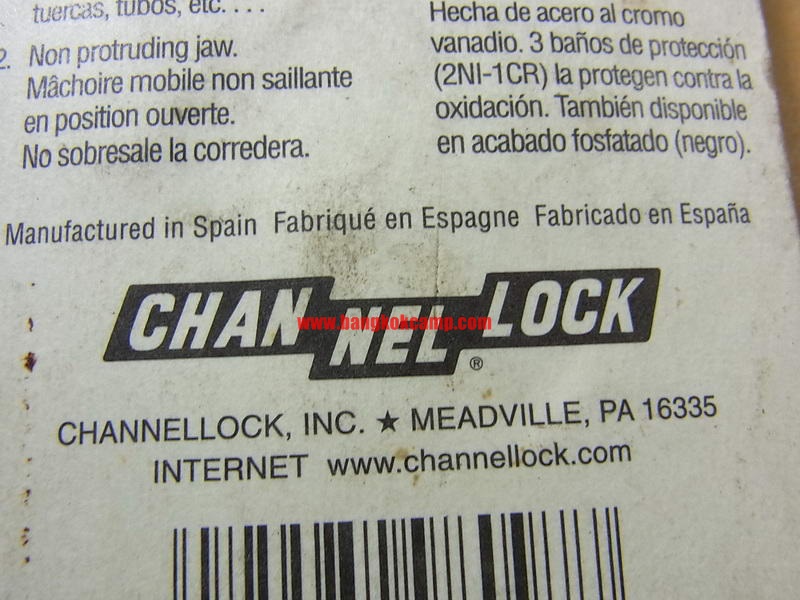 ประแจเลื่อน Channellock ขนาด4นิ้ว...ใหม่แท้