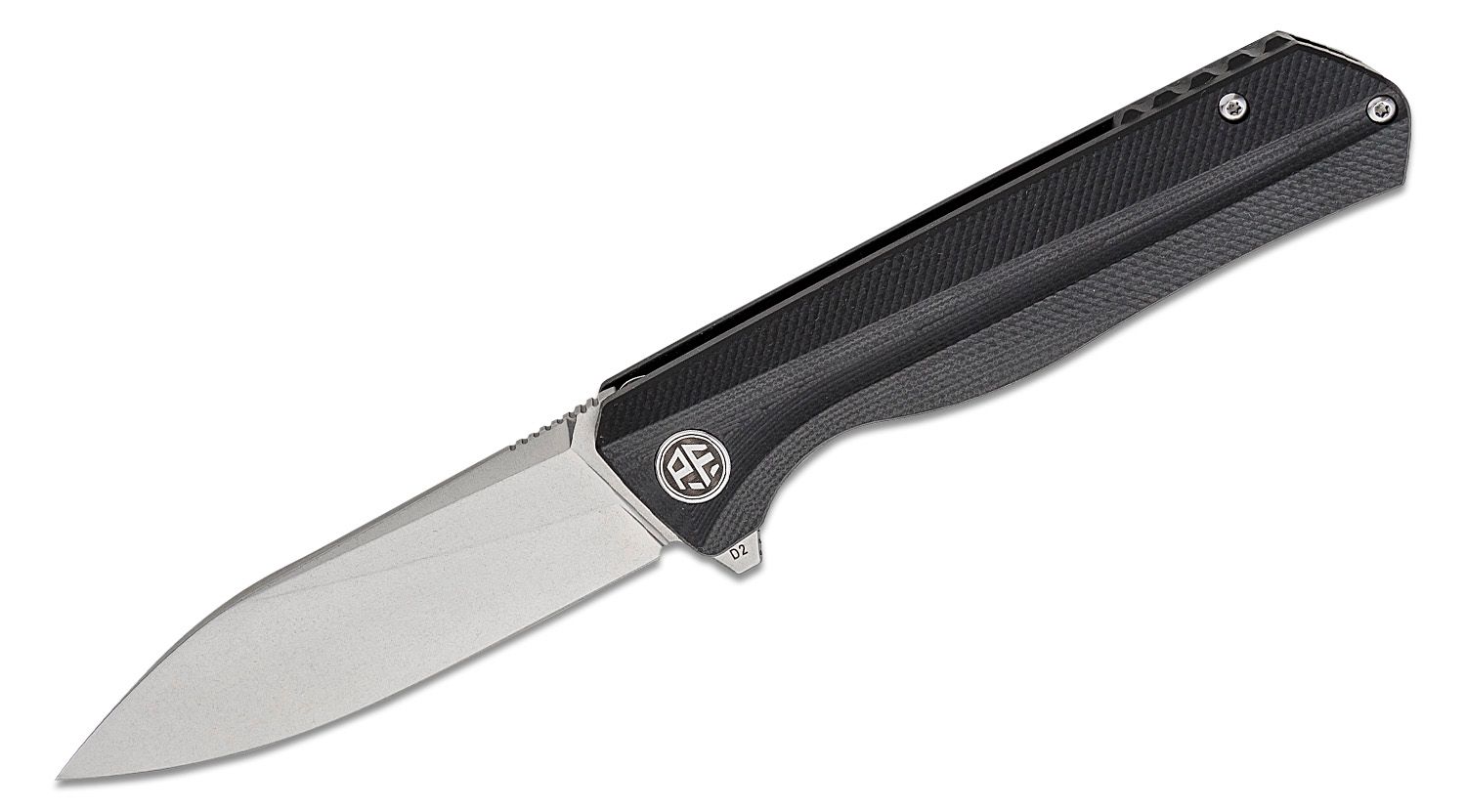 Petrified Fish PF818 Forward Linerlock Flipper Knife 3.54" D2 Stonewashed Drop Point Blade (Gray)