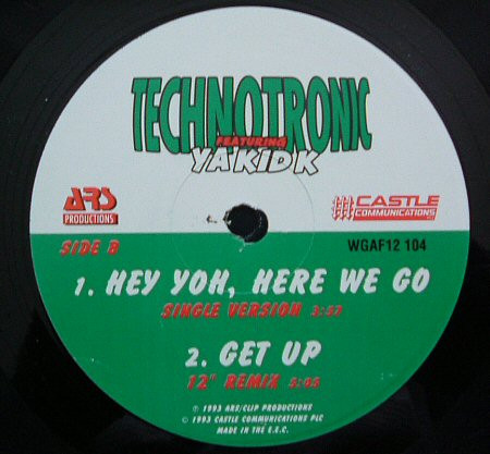 Technotronic Featuring Ya Kid K - Hey Yoh, Here We Go