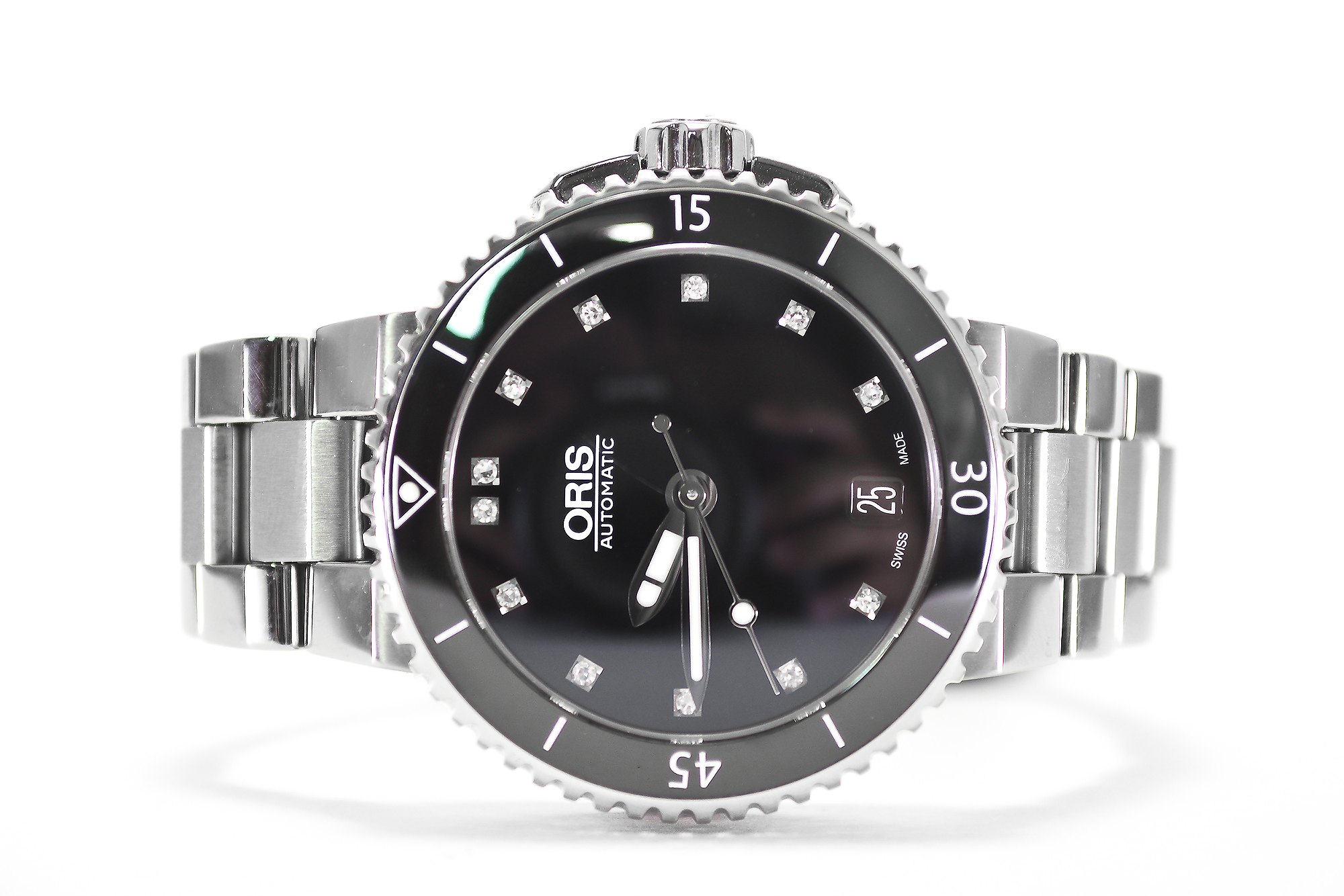 Oris Aquis Date Ceramic ฝังเพชร (Sold)