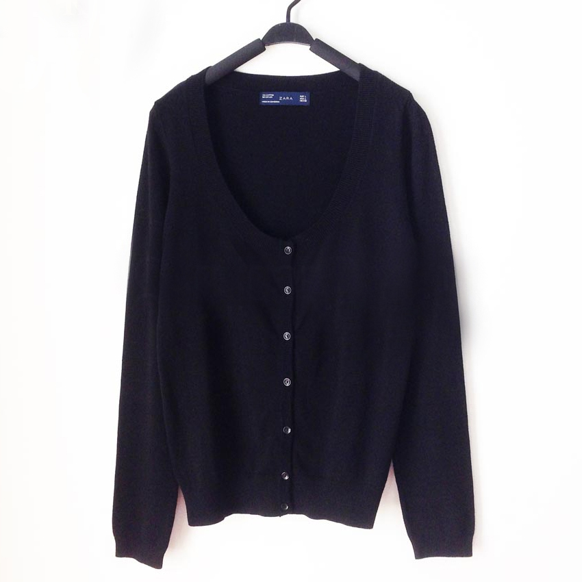 Zara Cardigan เสื้อคลุม (สีดำ) แท้ 100%