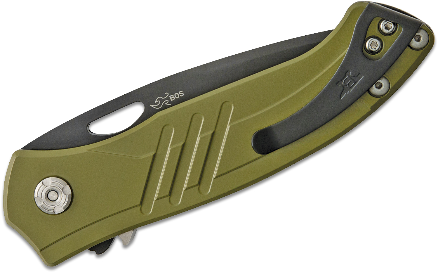 มีดพับ Buck 294 Momentum Folding Knife Assisted 3.125" S30V Black Plain Blade, Green Cerakote Coated Aluminum Handles - 12231