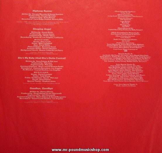 Various Artists - Fast Times At Ridgemont High • Music From The Motion Picture