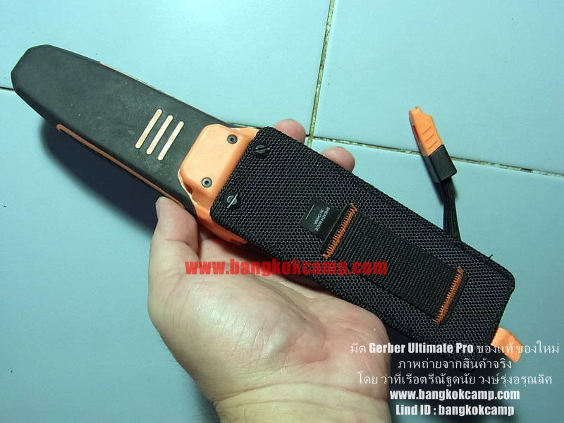 มีดเดินป่า/ยังชีพ Gerber Bear Grylls Ultimate Pro ใหม่ แท้ มีนกหวีดและที่จุดไฟ ของแท้ ของใหม่