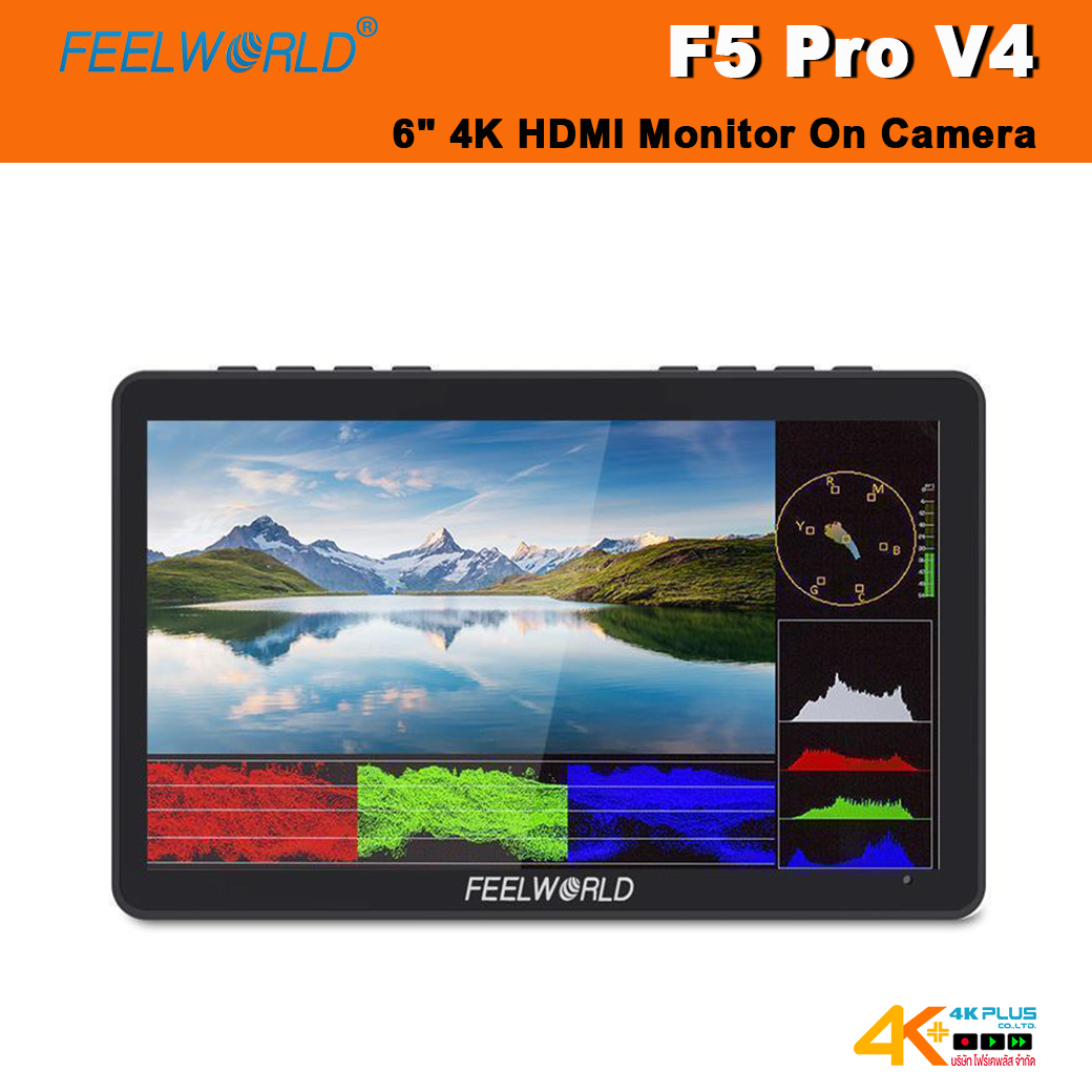 FEELWORLD F5 Pro V4 6" 3D LUT 4K HDMI Monitor