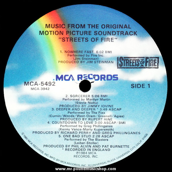 Various Artists - Streets of Fire - Music From The Original Motion Picture Soundtrack