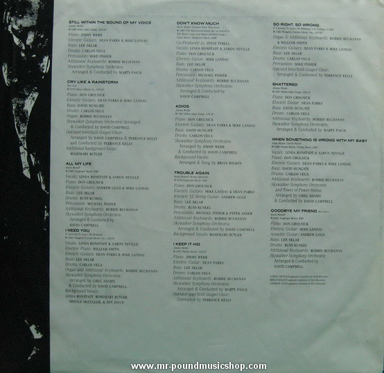 Linda Ronstadt Featuring Aaron Neville - Cry Like A Rainstorm, How Like The Wind