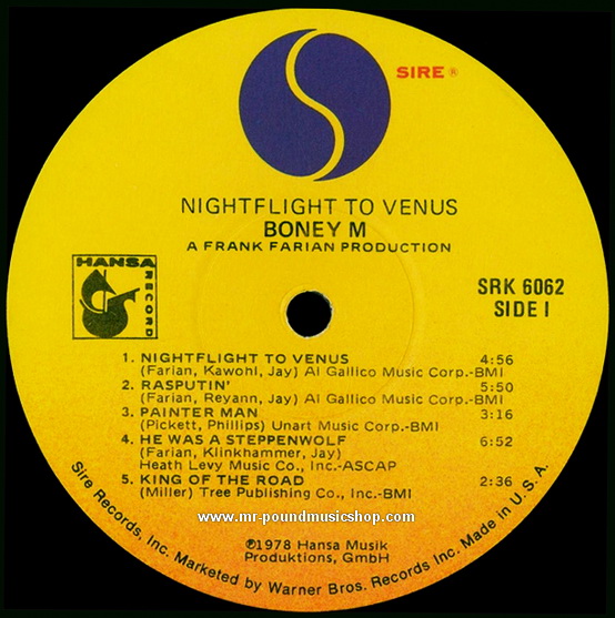 Boney M. - Nightflight To Venus