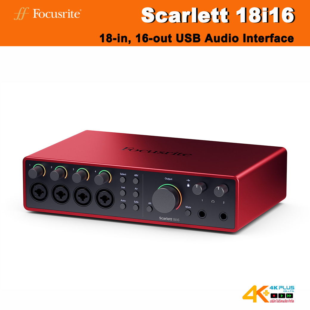 Focusrite Scarlett 18i16 18-in, 16-out USB Audio Interface