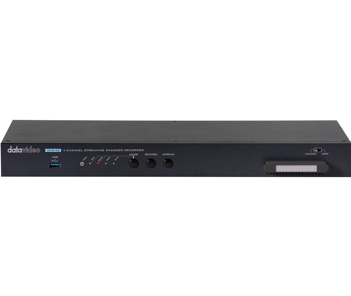Data video NVS-40 4-Channel Streaming Encoder/ Recorder