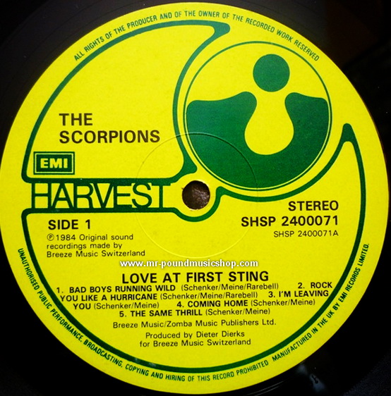 Scorpions - Love At First Sting