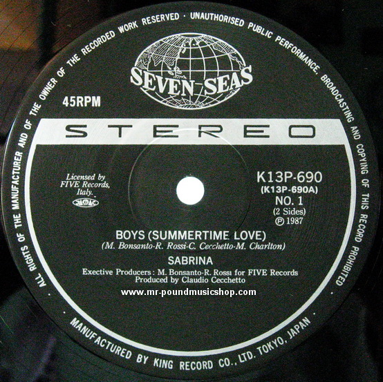 Sabrina - Boys (Summertime Love)