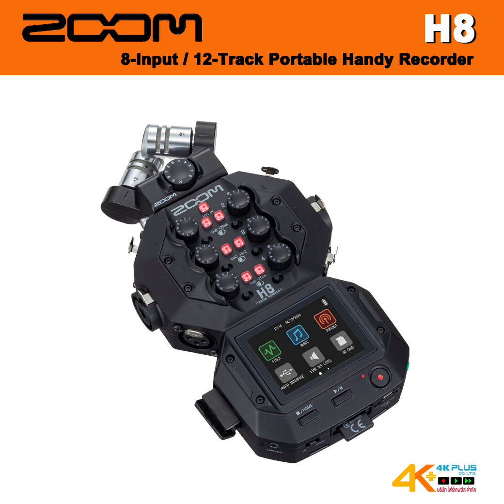 Zoom H8 8-Input / 12-Track Portable Handy Recorder