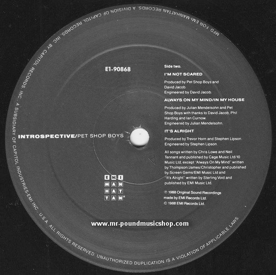 Pet Shop Boys - Introspective