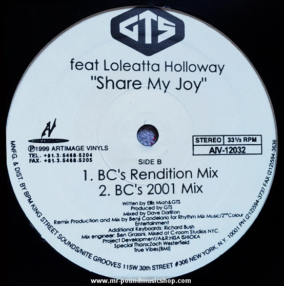 GTS feat. Loleatta Holloway - Share My Joy