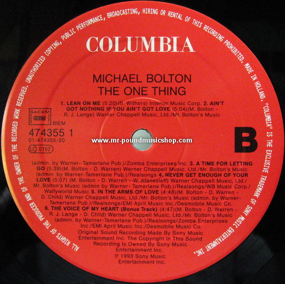 Michael Bolton - The One Thing
