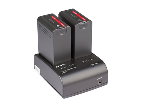 SWIT S-3602U Dual Charger/Adapter for Sony BP-U30/U60 แท่นชาร์แบตโซนี่แบบชาร์จ 2 ก้อน