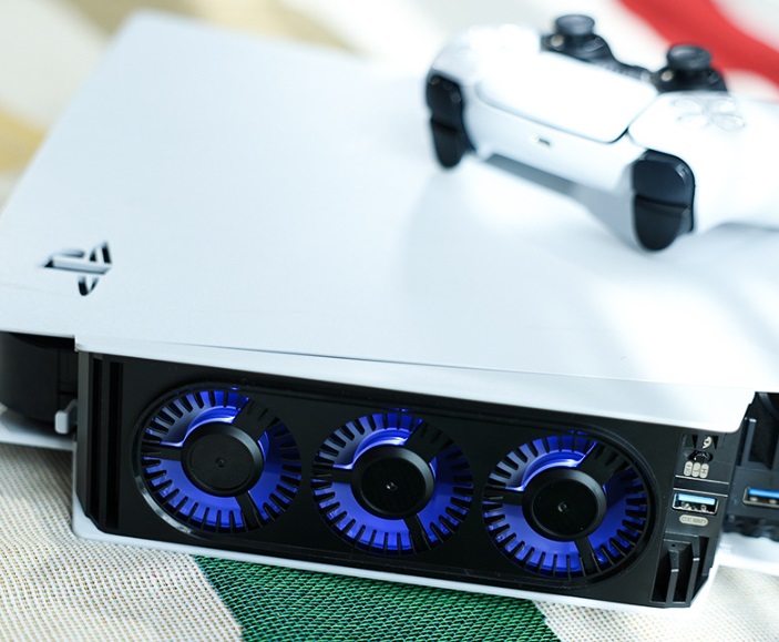 IINE พัดลมระบายความร้อน(3ตัว) for เครื่องเกม PS5 เครื่องรุ่นแรก ได้ทั้งรุ่นใส่แผ่น & ดิจิตัล รุ่น L847