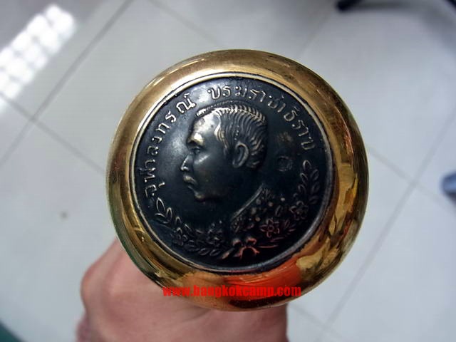 ไม้ตะพด (แบบที่ 11) หัวทรงแจกันใหญ่ ทองเหลือง ร.5 (1)