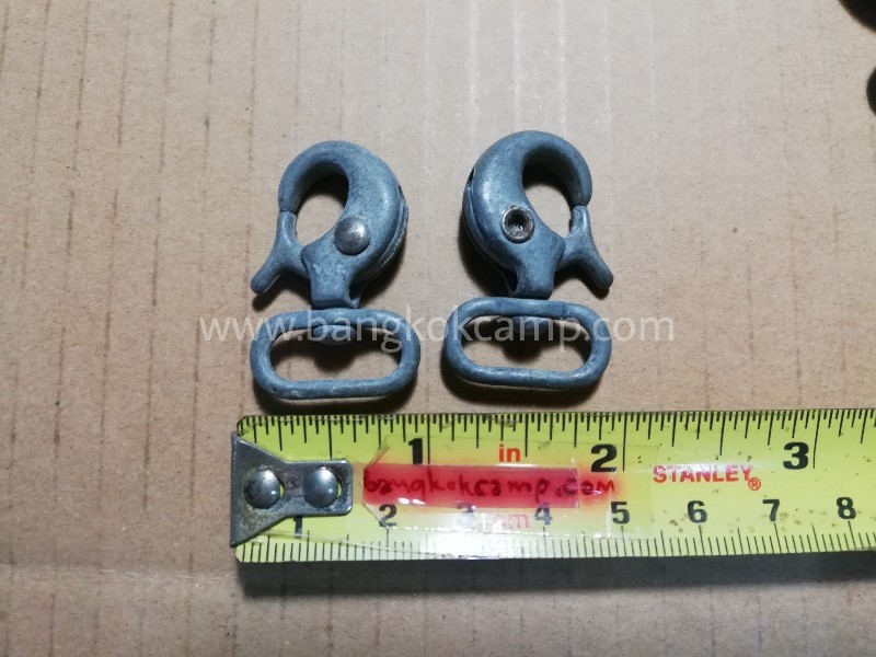 พวงกุญแจ ตะขอเกี่ยว - โลหะ Made in USA ใหม่เก่าเก็บ (ทำหูเกี่ยวสายสะพายกระเป๋าได้) 6อัน