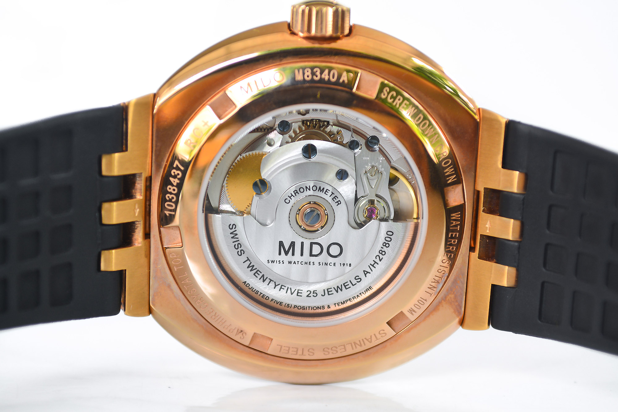 NEW:Mido Chronometer All Dial Day-date M8340.3.D8.9