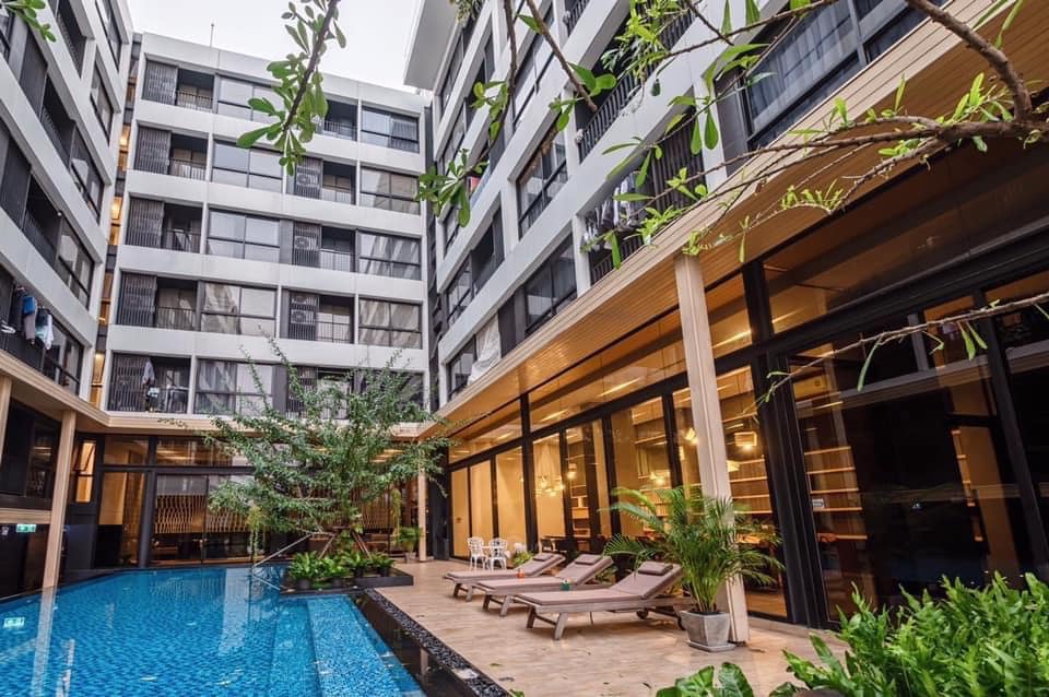 ให้เช่าคอนโด เฟ-ลิค รัชดา 36 (Felic Ratchada 36) ขนาด 30 ตรม. 1 ห้องนอน 1 ห้องรับแขก 1 ห้องน้ำ ชั้น 7 ห้องริม