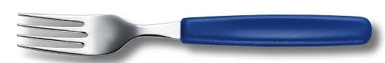 ช้อนส้อม VICTORINOX SOUP SPOON BLUE (5.1552) + Victorinox fork blue. (5.1542) ด้ามสีน้ำเงิน